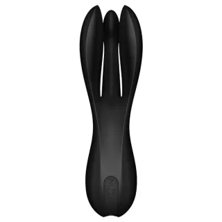 Auflegevibrator Threesome 2 mit zwei langen Armen Schwarz