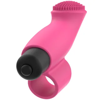 Fingervibrator Ohmama mit Noppenfeld Rosa 4,3 cm