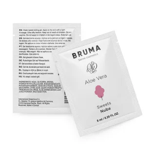 Gleitgel Bruma Aloe Vera Zuckerwatte auf Wasserbasis Einzeldosis 6 ml