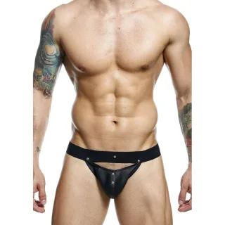Jockstrap Dungeon Sportsman mit Ausschnitt Schwarz Einheitsgröße