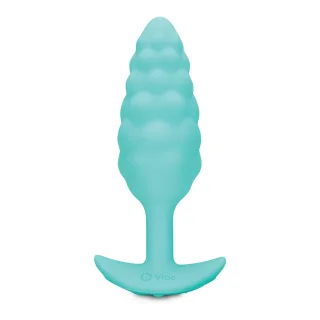 Analplug vibrierend mit Noppenstruktur Grün 10,3 cm