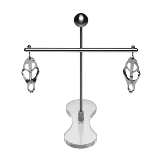Nippelklemmen Tower of Pain Silber 27,9 cm