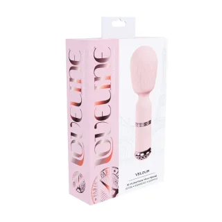 Mini-Massagestab Velour Rosa