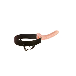 Strap-on Hollow mit Gurt Natur 25,4 cm