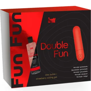 Set INTT Double Fun Mini-Bullet und Gleitgel Erdbeere