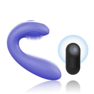 Paarvibrator Josef mit Fernbedienung Lila 12 x 3,5 cm