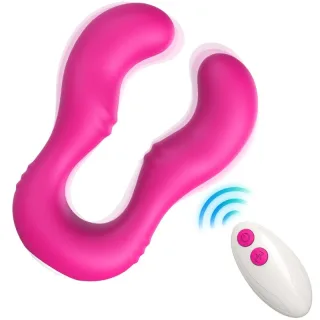Paarvibrator Seraph doppelseitig mit Fernbedienung Fuchsia 23,4 x 6,7 cm