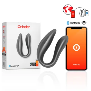 Paarvibrator Oninder Lisboa mit zwei Motoren Schwarz 8,5 x 2 cm