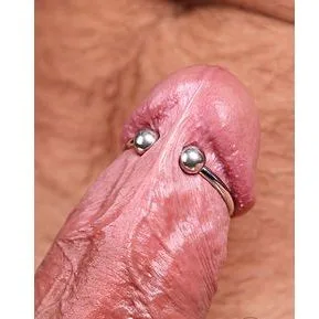 Eichelring aus Stahl offen mit zwei Kugeln Ø 3,2 cm