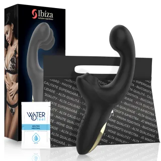 Auflegevibrator Ibiza Technology Wellen-Sauger Schwarz