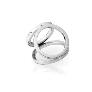 Besonderer Triple Cockring, aus gl?nzendem Edelstahl, L