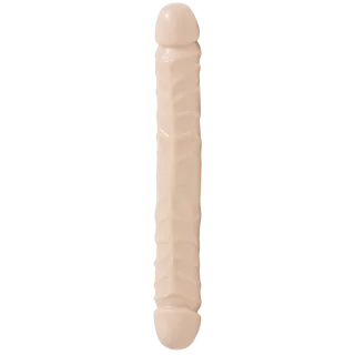 Dildo Jr. mit Doppelenden geädert Hautfarbe 30,2 x Ø 4,1 cm