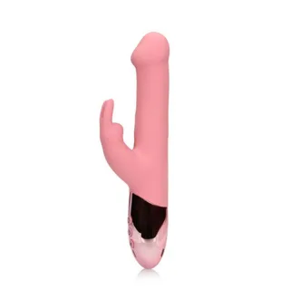 Rabbit-Vibrator mit rotierenden Perlen Rosa