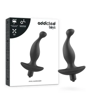 Analvibrator Prostata glatt Schwarz 15 x 2,8 cm