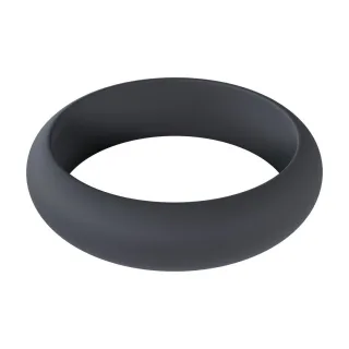 Penisring Wide O aus Silikon Schwarz L Ø 4,2 cm