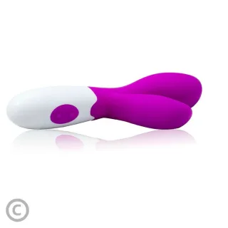 Rabbit-Vibrator Newman mit zwei Armen und 30 Impulsen Fuchsia 20 x 3,8 cm