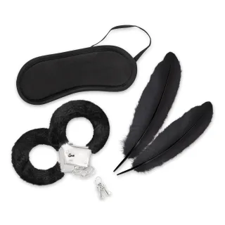 Fesselset Lover's Dream Schwarz Satin 11,5 cm