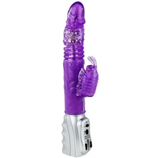 Rabbit-Vibrator Mariposa Tulip mit Stoßfunktion Lila 29,5 x 3,9 cm
