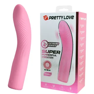 G-Punkt-Vibrator Kisell mit Spiralrippen und 10 Modi Rosa