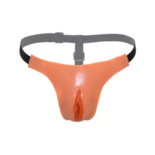 Verborgenes Verlangen Alter Ego Verstellbare Offene Vagina String Natur