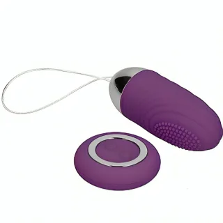 Vibro-Ei Genoppt mit Fernbedienung Violett