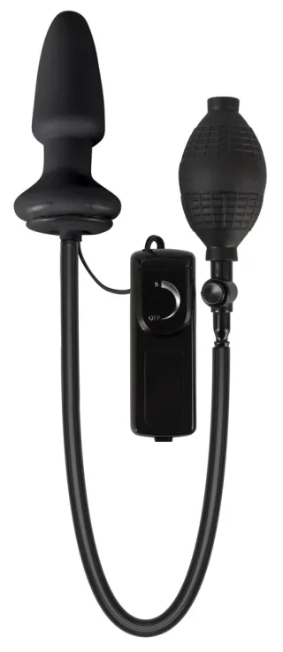 Inflatable &amp; Vibrating Butt Plug Fanny Hill´s Schwarz