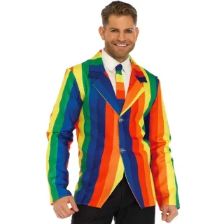 Kostüm Leg Avenue Blazer mit Krawatte Regenbogen S