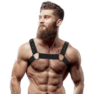 Harness Neopren-Brust-Sport verstellbar Schwarz