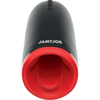 Masturbator Jamyjob Spin-X mit Heiz- und Rotationsfunktion Schwarz
