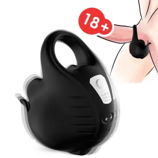 Hodentasche Vibro mit Schröpf-Funktion Schwarz