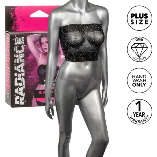 Top Radiance Bandeau Schwarz Übergröße