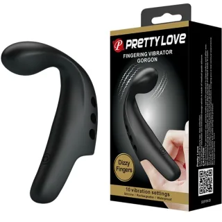 Vibrator Gorgon zum Überstreifen mit 10 Modi Schwarz