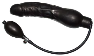 Aufblasbarer Analdildo Black Latex Balloon Schwarz