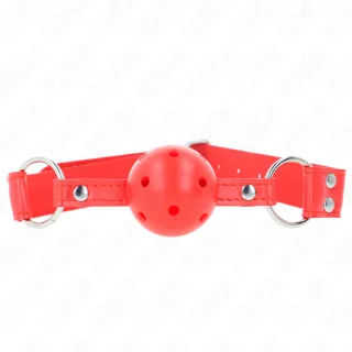 Fetisch-Toy KINK Knebel ganz in Rot Rot