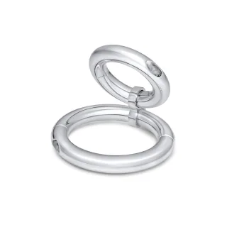 Edelstahl Doppelter Cockring ? individuell konfigurierbar 39 mm 55 mm