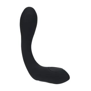 Prostata-Vibrator biegsam mit Wärme- und Klopffunktion Schwarz