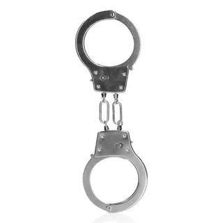 Handschellen aus Metall Silber