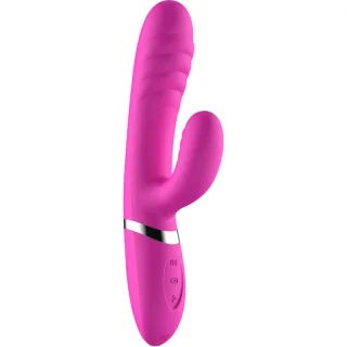 Vibrator Adela mit Stimulatorarm Fuchsia 21,9 cm