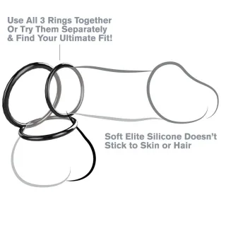Penisring-Set Silicone 3-Ring Stamina 3-teilig