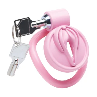 Peniskäfig Vulva-Optik Pink 6,4 cm