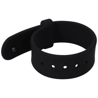 Penisring Gürtel Silikon verstellbar Schwarz 6,2 cm