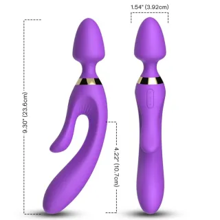 Massagestab Rabbit Lila 23,6 cm