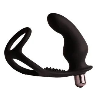 RZen Pro Analplug mit Vibration Schwarz 7,5 cm
