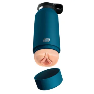 Masturbator PDX Plus Fuck Flask mit heller Hülle Türkis 17,8 x 8,3 cm