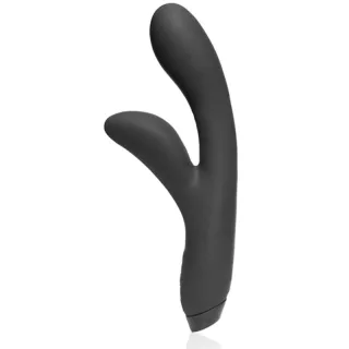 Rabbit-Vibrator Je Joue Hera Flex mit formbarem Schaft Schwarz 18 x 7,2 cm