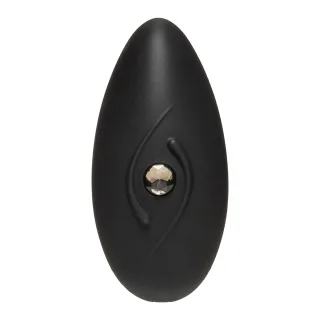 Mini-Vibrator Body Bling Bliss mit goldenem Stein Schwarz 8,9 x Ø 4,2 cm