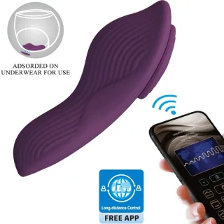 Paarvibrator Mane zum Tragen mit Funkfernbedienung und App Lila