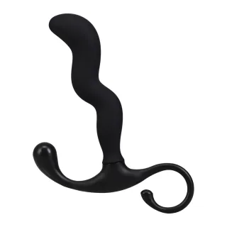 Prostata-Stimulator Silikon Zickzack Schwarz 10,2 x Ø 2 cm