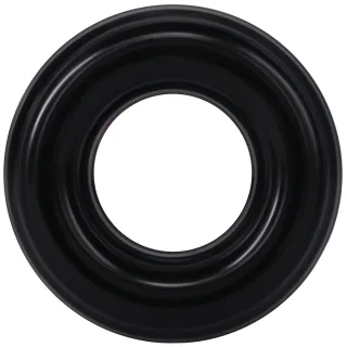 Penisring Donut gerippt Schwarz 5,7 x Ø 5,7 cm