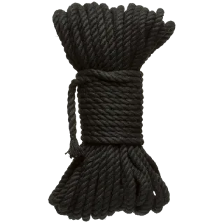 Bondage-Seil Hanf Schwarz 1524 x Ø 0,6 cm